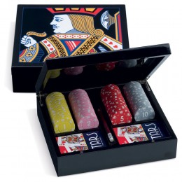 GAME SET POKER JUEGO LANCILLOTTO 100 FICHES CHIPS TEXAS HOLDEM 2 MAZZI CARTE
