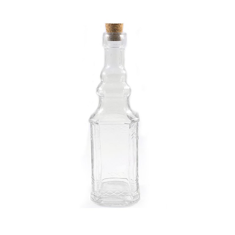 Altezza: 23 cm 12 Bottiglie OPI in Vetro da 200 ml Bottiglie per liquore con Chiusura in Sughero vuote slkfactory SLK GmbH aceto ed Olio Grappa 